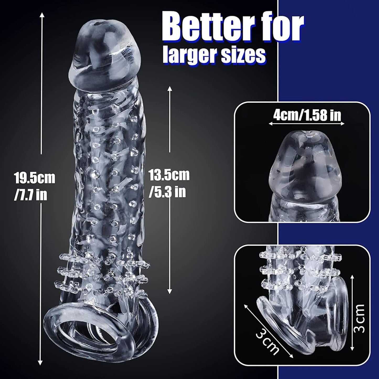 Reusable Sleeve Extender/Condom,