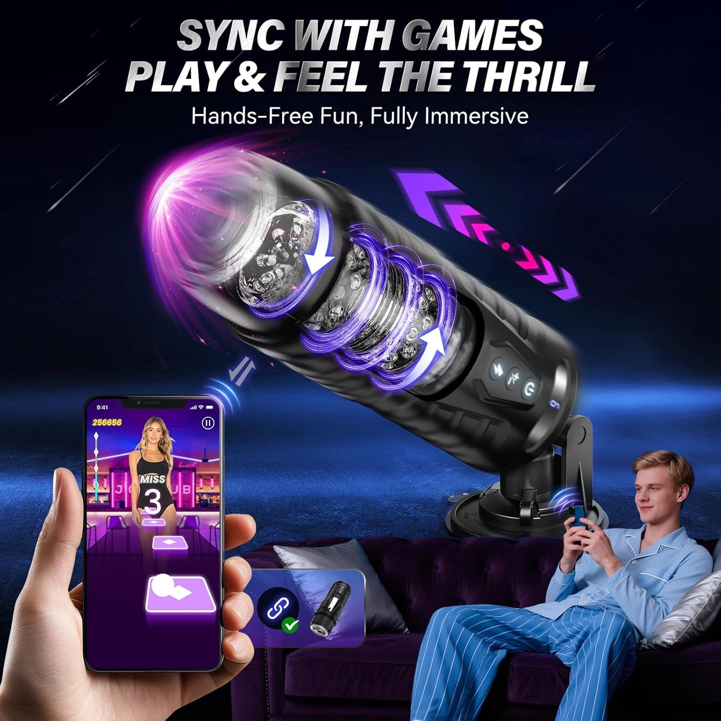 AI Sync Male Masturbator Sex Toys