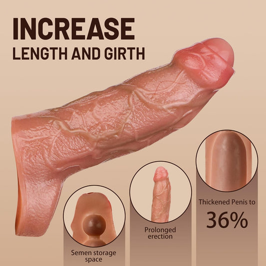 Silicone Penis Cuff Thickened Testicle Ring