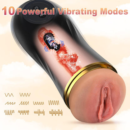 Vibrating Male Masturbator Sex Toys