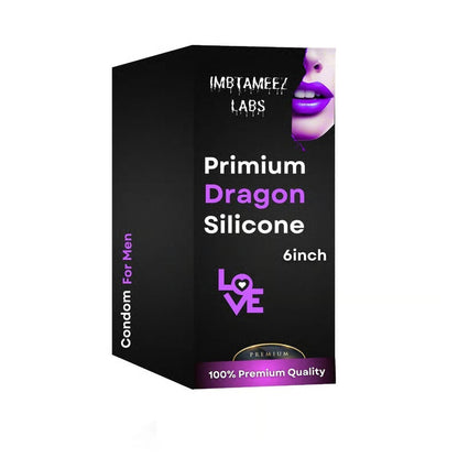 Premium Dragon Silicone Condom – 6 Inch